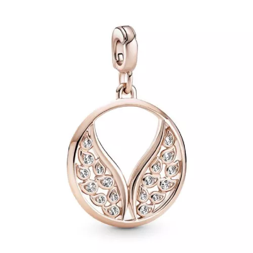 Charm Pandora plata rose ales zircon - 789672C01