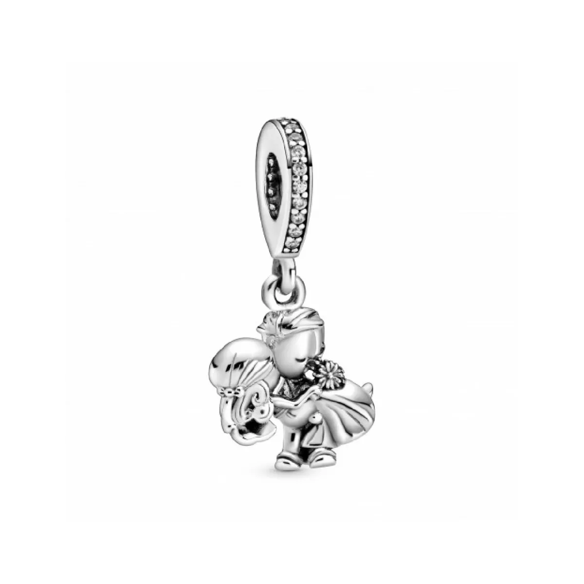 Charm Pandora plata parella nuvis zircon - 798896C01