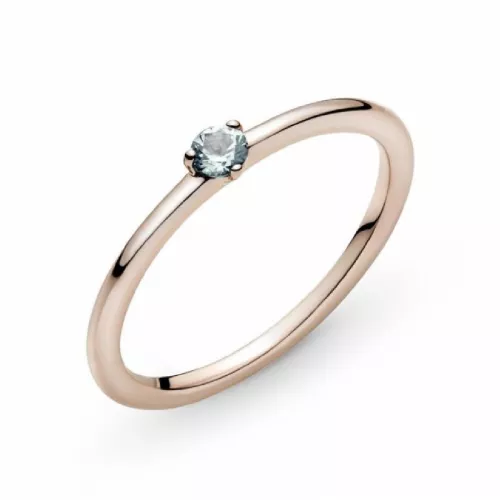 Anell Pandora plata rose zircon blau - 189259C02