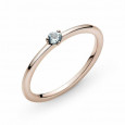 Anillo Pandora plata rose circon blau - 189259C02