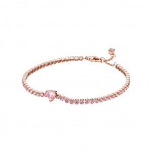 Pulsera Pandora plata rose circon rosa - 580041C01