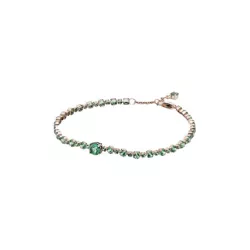 Polsera Pandora plata rose zircon verd - 580044C01