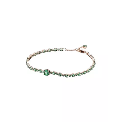 Polsera Pandora plata rose zircon verd - 580044C01