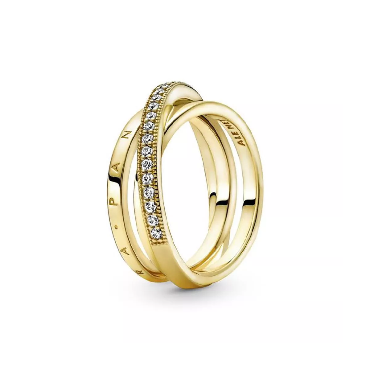 Anell Pandora plata xapada zircon creuat - 169057C01