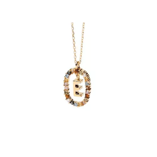 Penjoll Pdpaola inicial E plata bany or 18k - CO01-264-U