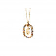 Colgante Pdpaola inicial G plata baño oro 18k - CO01-266-U
