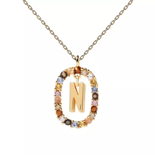 Penjoll Pdpaola inicial N plata bany or 18k - CO01-273-U