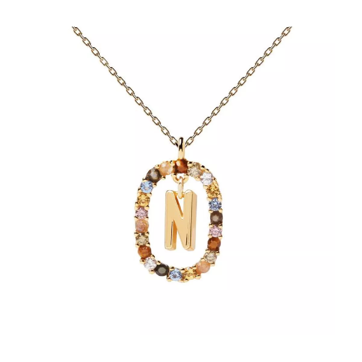 Penjoll Pdpaola inicial N plata bany or 18k - CO01-273-U