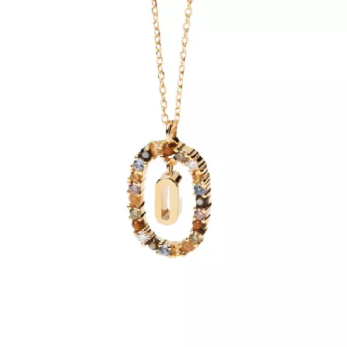 Penjoll Pdpaola inicial O plata bany or 18k - CO01-274-U