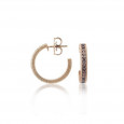 Arracades Sunfield plata rose zircon marro - PE062531/2