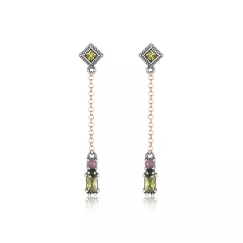 Arracades Sunfield plata rose quars pink - PE062641