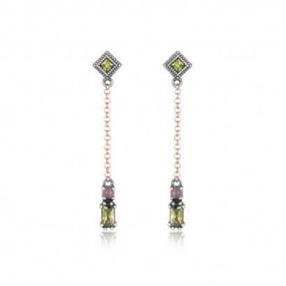 Arracades Sunfield plata rose quars pink - PE062641