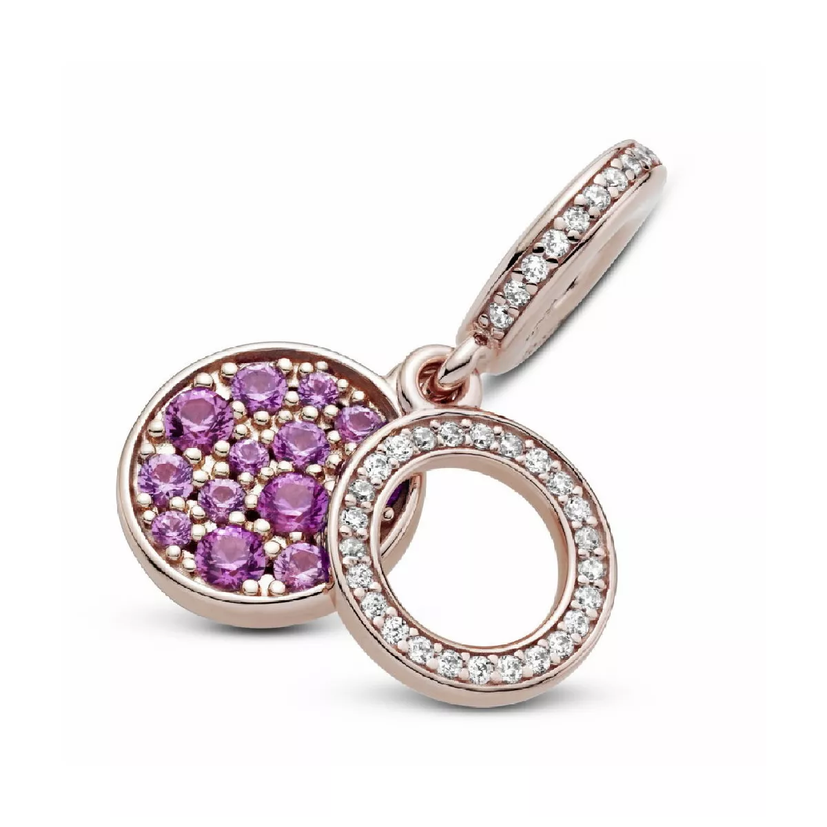 Charm Pandora plata rose zircon rosa - 789186C02