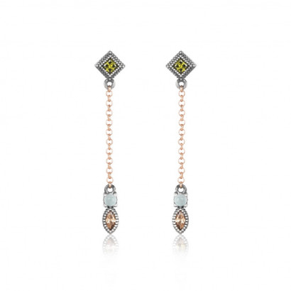 Arracades Sunfield plata rose quars opal - PE062642