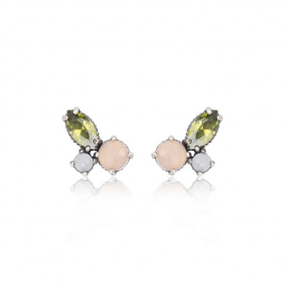 Arracades Sunfield plata quars rosa calcedonia - PE062653