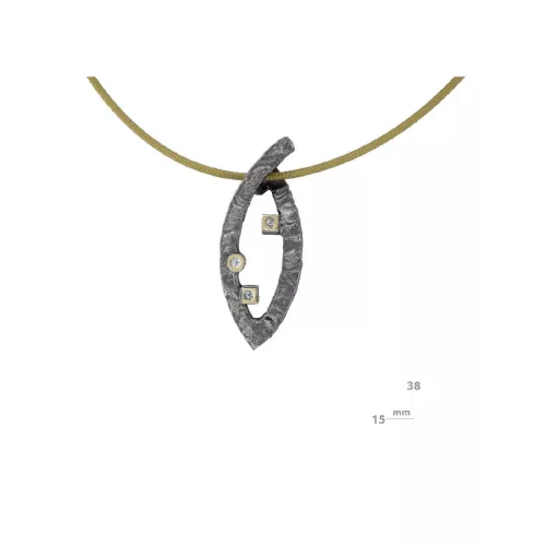 Penjoll Miquel Sarda plata or 3 brillants - 21490