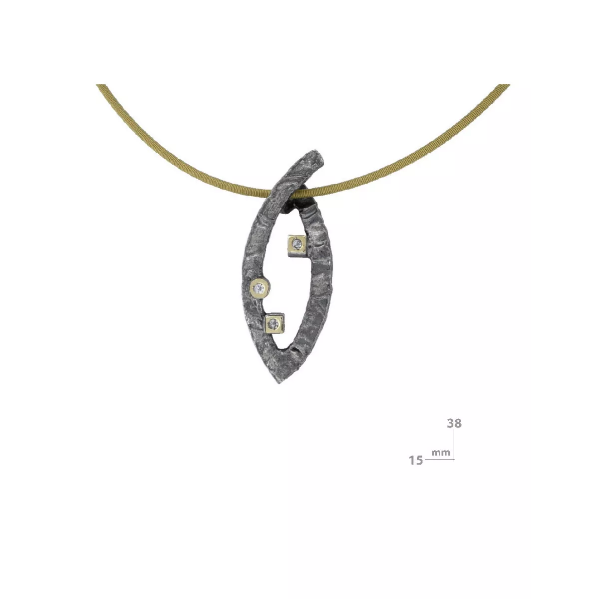 Penjoll Miquel Sarda plata or 3 brillants - 21490