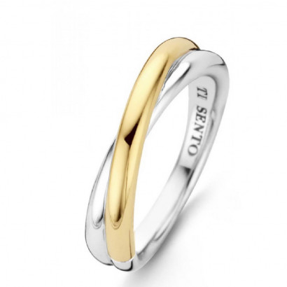 Anillo Ti sento plata plata chapada - 1953SY