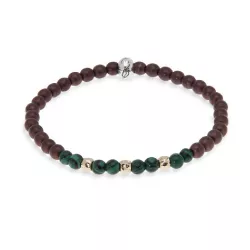 Polsera Platadepalo boles 4mm hematite - MB139X