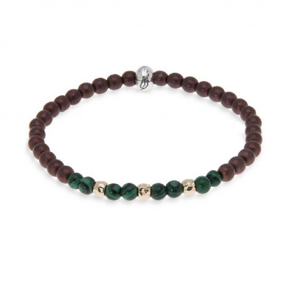 Polsera Platadepalo boles 4mm hematite - MB139X