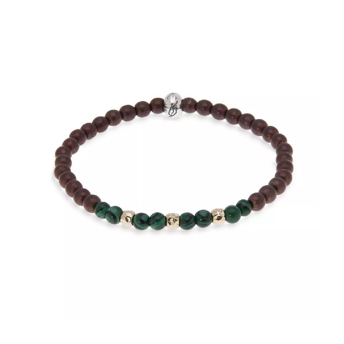 Polsera Platadepalo boles 4mm hematite - MB139X