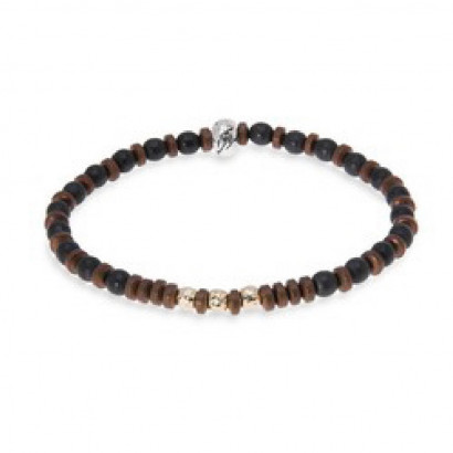 Polsera Platadepalo boles 4mm hematite - MB140X