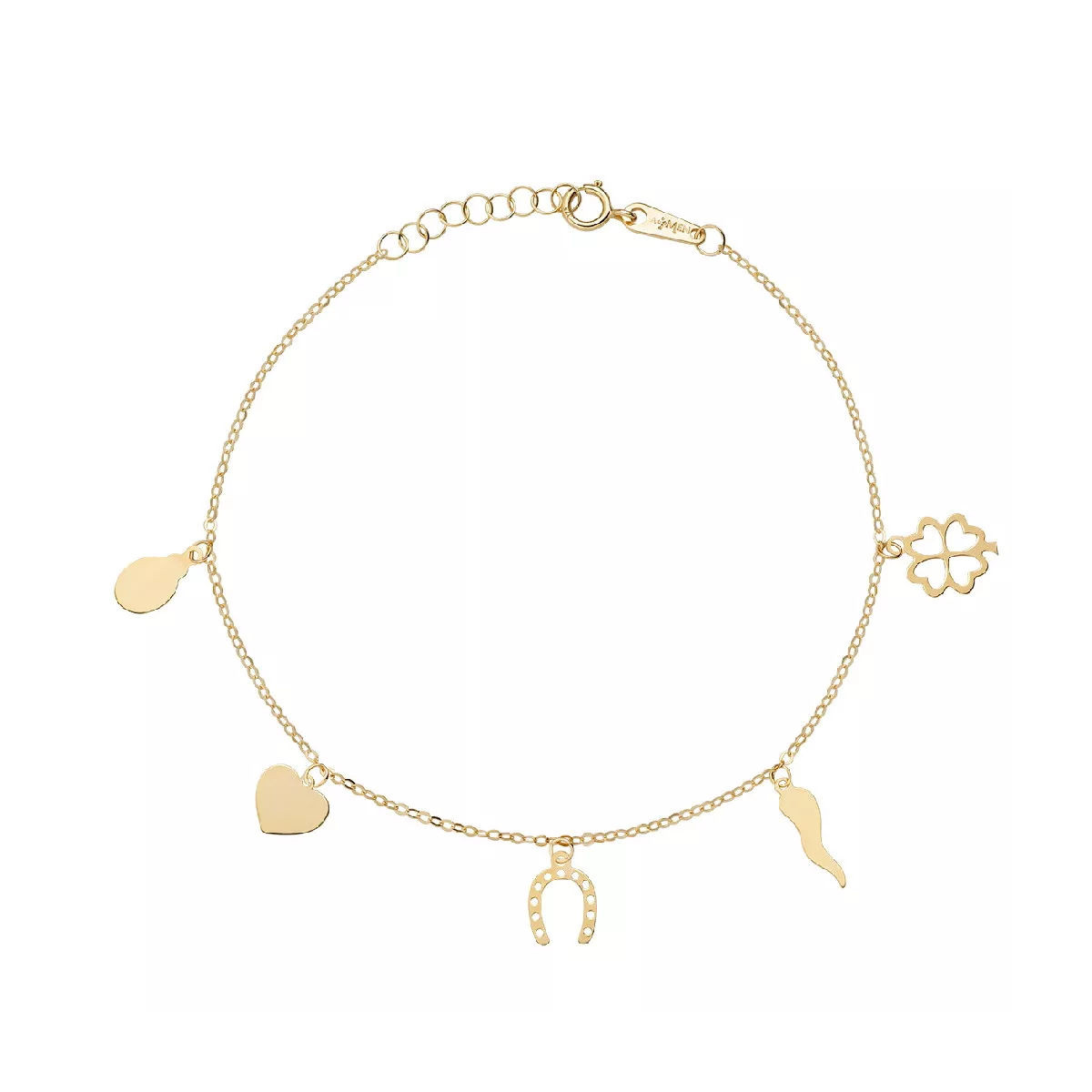 Polsera or groc 9kt 5 motius - AU9BRFOG