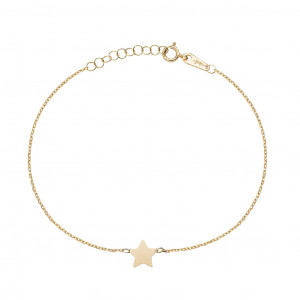 Pulsera oro amarillo 9kt motivo estrella - AU9BRSTG3