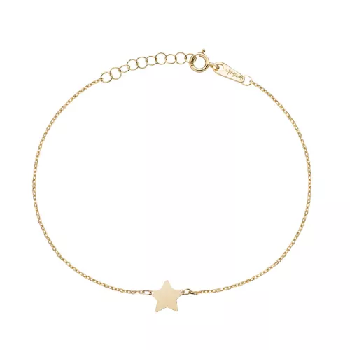 Pulsera oro amarillo 9kt motivo estrella - AU9BRSTG3