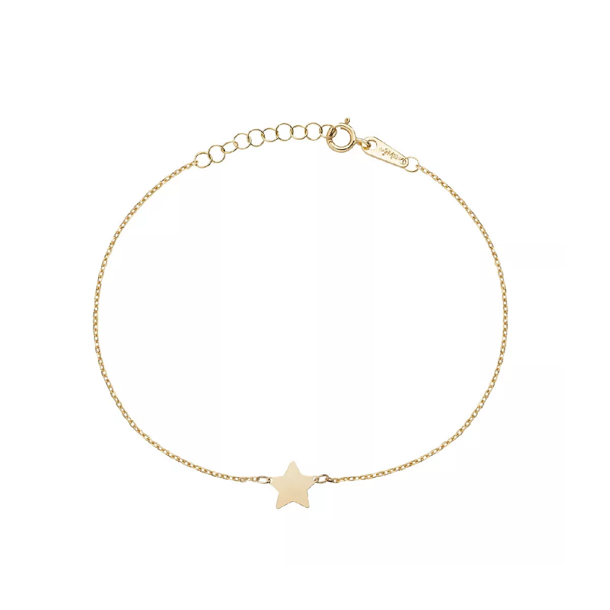 Polsera or groc 9kt motiu estrella - AU9BRSTG3