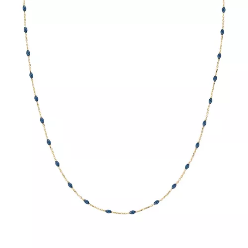 Collar or groc 9kt esmalt blau - AU9CLGBL