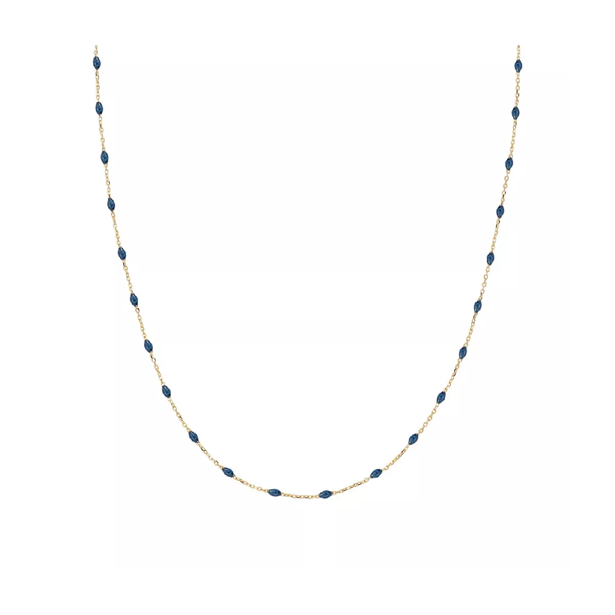 Collar or groc 9kt esmalt blau - AU9CLGBL