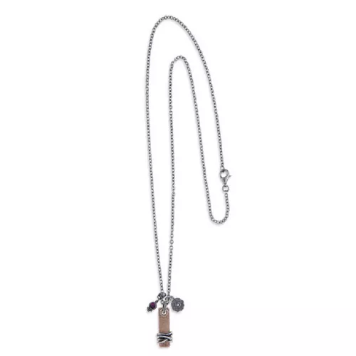 Colgante Platadepalo plata bronze circon  - MN005B