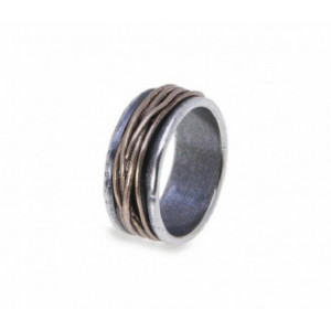 Anillo Platadepalo plata y bronze - MR006A