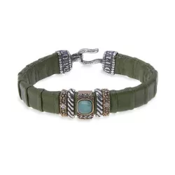 Polsera Platadepalo plata bronze pell - WB263V