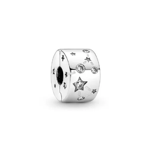 Clip Pandora plata zircon - 790010C01