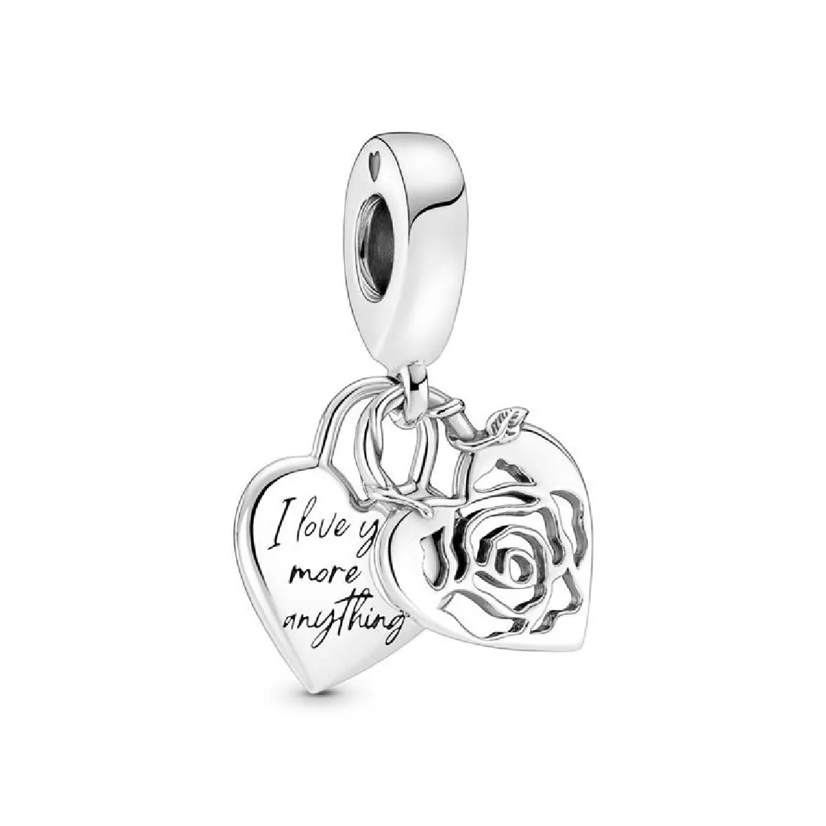 Charm Pandora plata rosa i cor - 790086C00