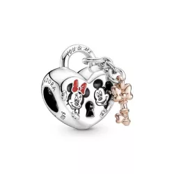 Charm Pandora  plata Mickey&Minnie cor - 780109C01
