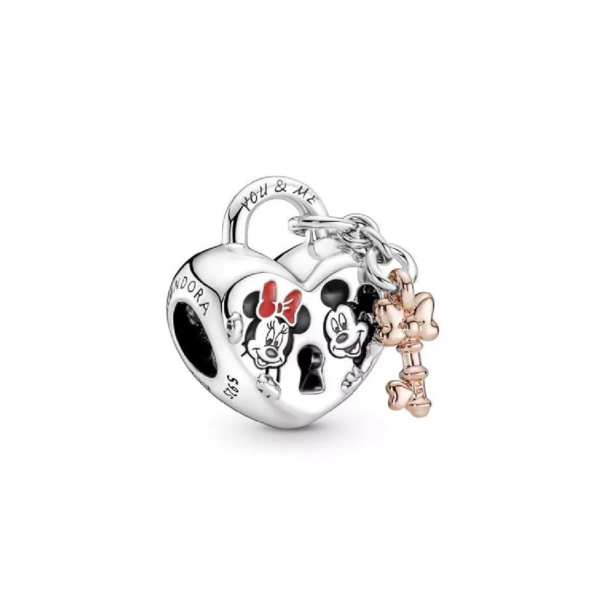 Charm Pandora  plata Mickey&Minnie cor - 780109C01