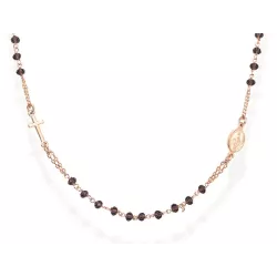 Collar Amen plata rose creu i medalla - CRORL3