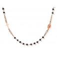 Collar Amen plata rose creu i medalla - CRORN3