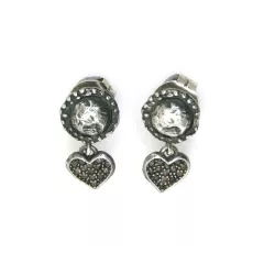 Pendientes Platadepalo plata circon - EA1