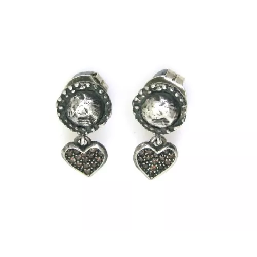 Pendientes Platadepalo plata circon - EA1