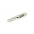 Anillo oro blanco 18k almendrado 3.3mm - AL0129 Anillo oro blanco 18k almendrado 3.3mm - AL0129