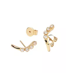 Arracades Pdpaola Motion plata xapada zircon color - AR01-474-U