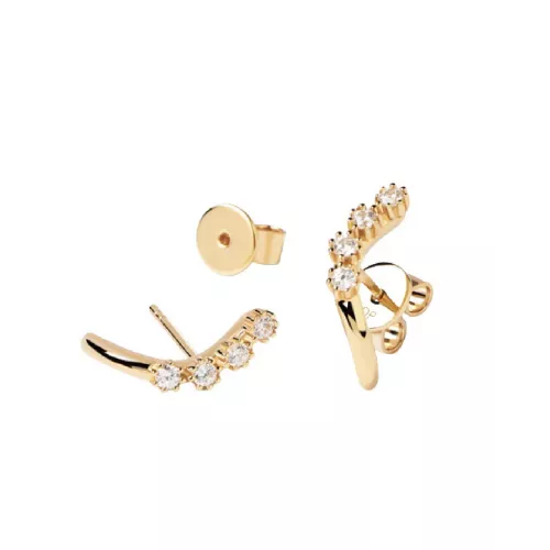 Arracades Pdpaola Motion plata xapada zircon color - AR01-474-U