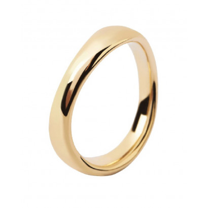 Anillo Pdpaola Pirouette plata chapada - AN01-462