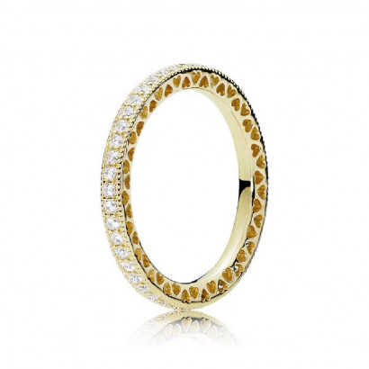 Anillo Pandora plata 14k gold-plated - 168655C01-52