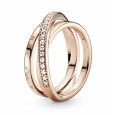 Anillo Pandora plata 14k rose gold-plated circon - 189057C01