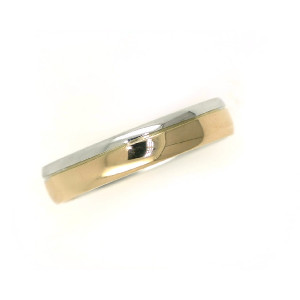 Anell or blanc-coure 18k 5.6g 4.4mm mida 21 - AL0159